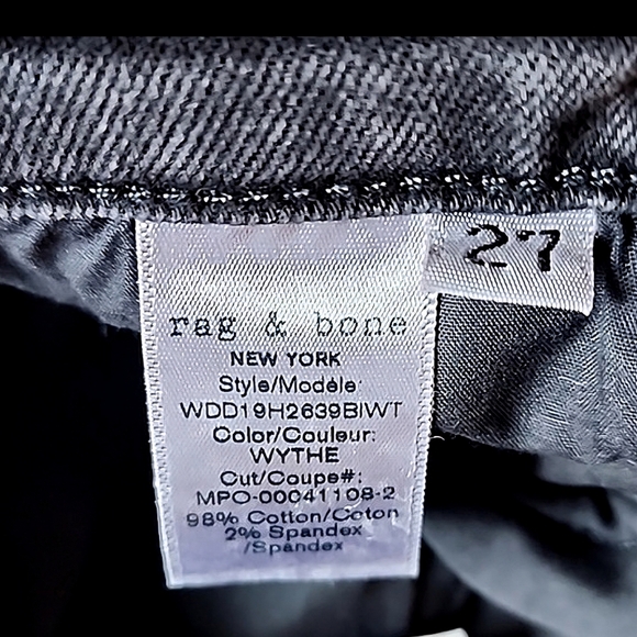 rag & bone Nina High-Rise Ankle Skinny in WYTHE - Picture 13 of 16